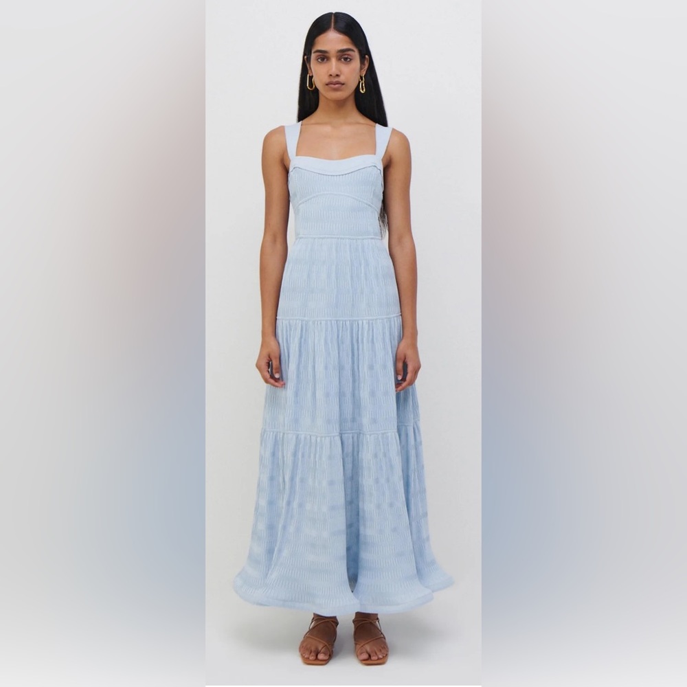 Jonathan Simkhai Celeste Plisse Dress Size 0